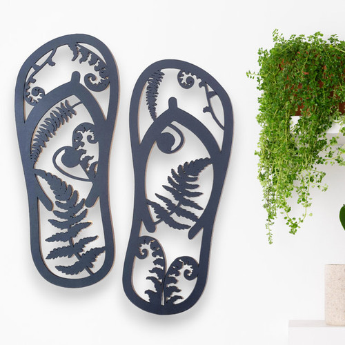 Kiwiana Fern Jandals Decor