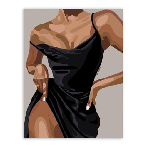 Little Black Dress - 30 x 40 Paint by Numbers Kit