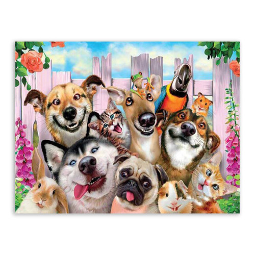 Happy Animal Friends - 30 x 40 Paint by Numbers Kit