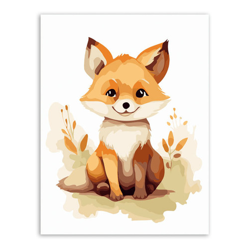 Baby Fox - 30 x 40 Paint by Numbers Kit