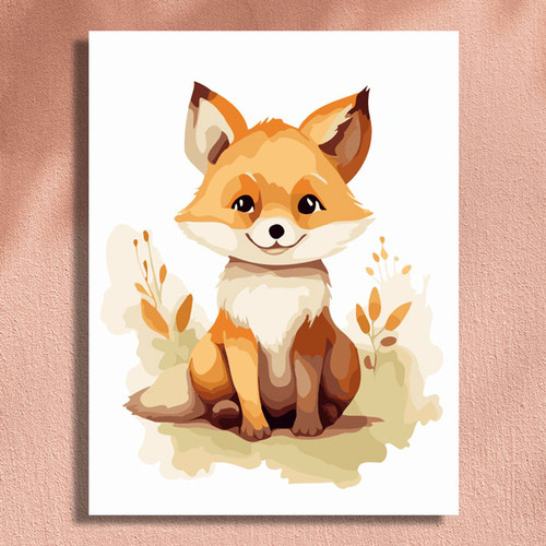 Baby Fox - 30 x 40 Paint by Numbers Kit