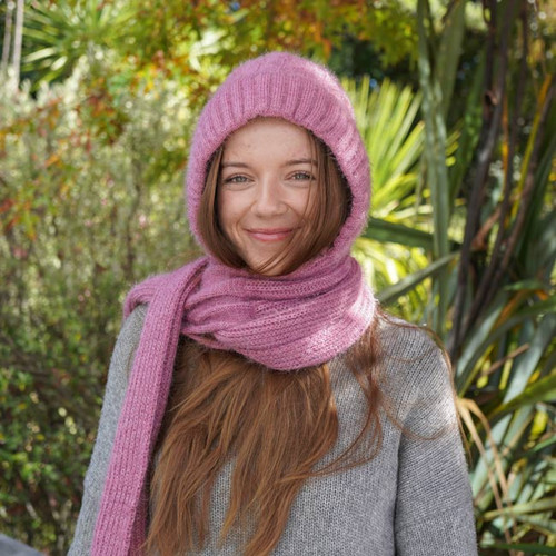 2-in-1 Winter Hooded Scarf Set