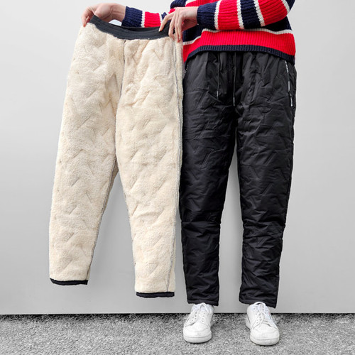 Fleece-Lined Relaxed-Fit Winter Pants