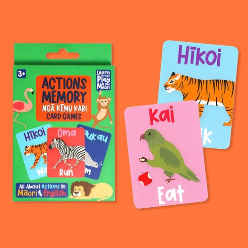 Memory Game: Te Reo Actions - 40 Cards