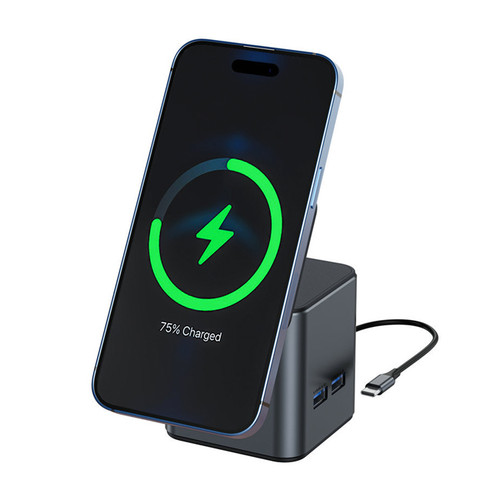 8-in-1 Hub Docking Station & Wireless Charger