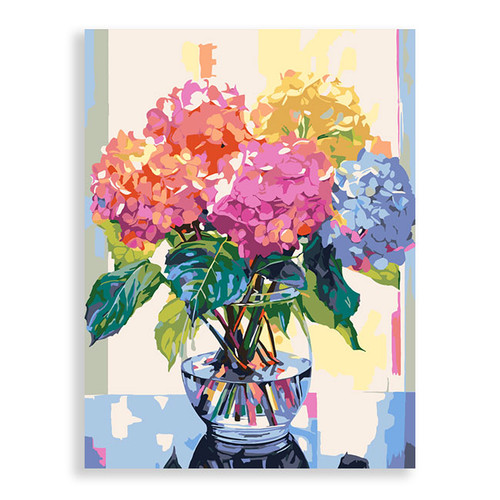 Hydrangeas in Bloom - 30 x 40 Paint by Numbers Kit