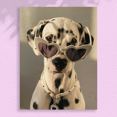 The Silly Dalmatian Dog - 30 x 40 Paint by Numbers Kit