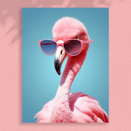 Queen of Flamingos - 30 x 40 Paint by Numbers Kit