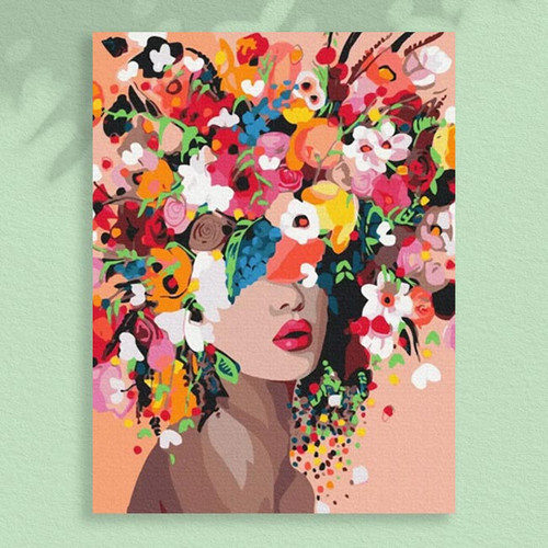 Flower Woman - 30 x 40 Paint by Numbers Kit