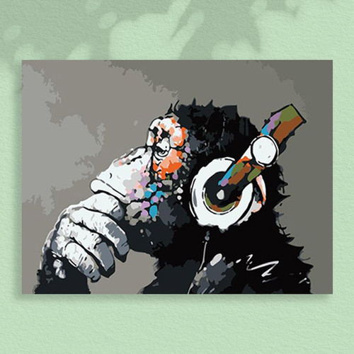 Cool Chimp - 30 x 40 Paint by Numbers Kit