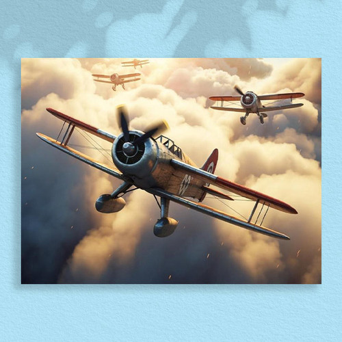 War Planes - 30 x 40 Paint by Numbers Kit