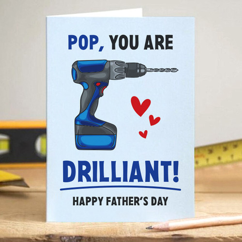 Drilliant Pop Father's Day Card