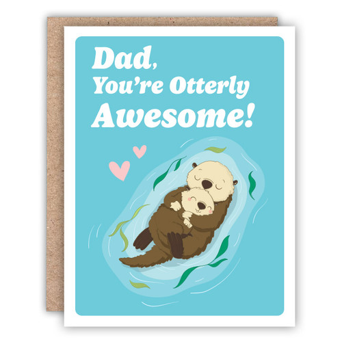 Otterly Awesome Dad Card