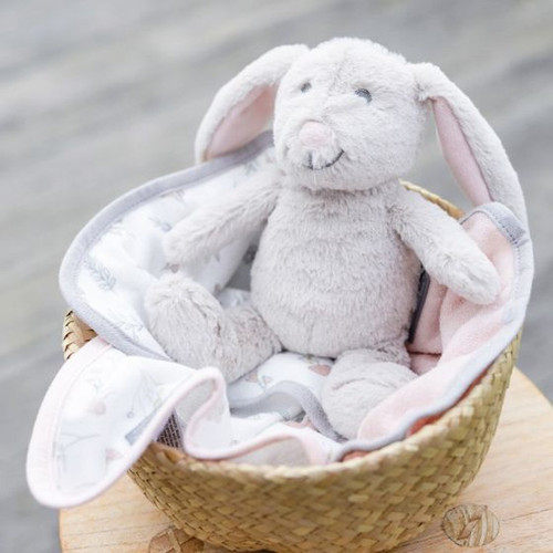 Little Linen Plush Toy & Washers - Harvest Bunny