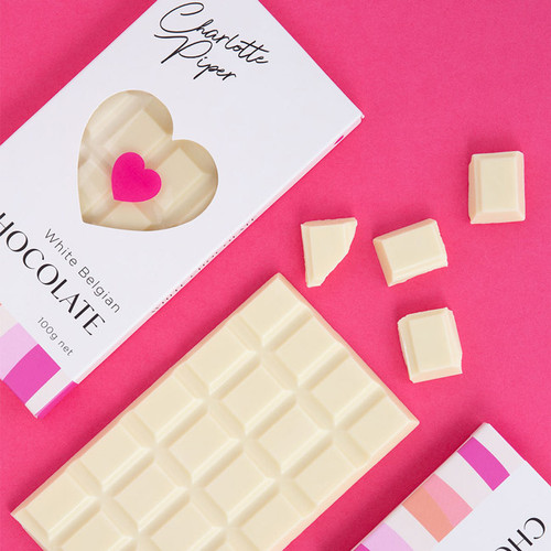 Belgian White Choc Bar - GF