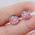 Twigg Light Pink Druzy Earrings - 8mm
