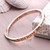 Special Person Entwined Message Bangle