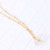 Gold Clear Crystal Quartz Necklace