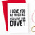 Duvet Lover Card