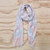 Candy with Silver Lurex Stripe Scarf