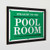 Pool Room Wooden Sign