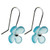 Bombay Blue Hydrangea Flower Earrings