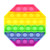 Octagon Rainbow Silicone Push Pop It Bubble Fidget Toy