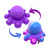 Purple Flip Silicone Pop It Bubble Octopus NZ