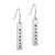 Little Taonga Whanau Silver Bar Earrings