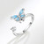 Butterfly Adjustable Fidget Anxiety Ring