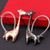 Kissing Giraffe Keyring Set