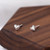 Silver Heart Stud Earrings