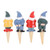 Mini Gnome Plant Pot Pals - Set of 4