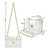 Clear Handbag with Gold Chain Strap