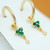 Gold Birthstone Hoops