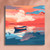 Boat Abstract Landscape - 30 x 30 Paint by Numbers Kit