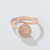 Rose Gold Moonstone Adjustable Fidget Anxiety Ring