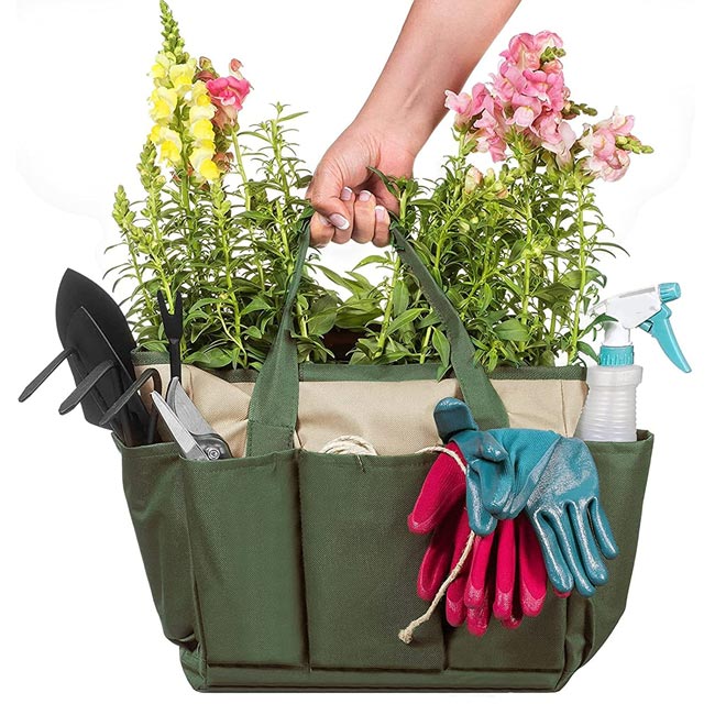 Waxed Canvas Gardening Bag By Life of Riley  notonthehighstreetcom