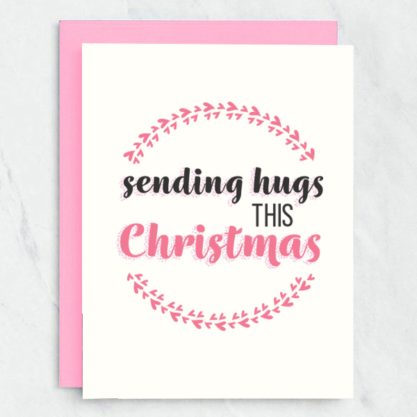 Sending Hugs Christmas Card