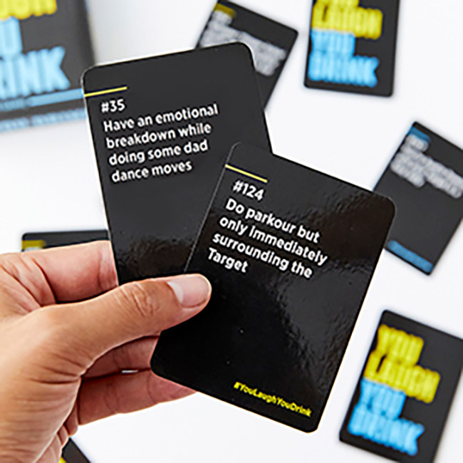 You Laugh You Drink Card Game The Drinking Game For People Who Can't Keep A  Straight Face Party Game 150 Cards With Hilarious Prompts That Will Make  You Laugh Then Make You