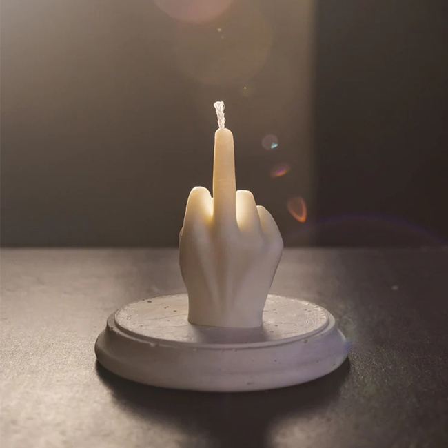 Middle Finger Candle