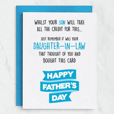 Daughter In Law Father's Day Card