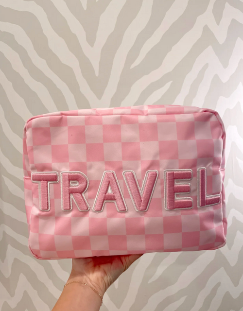 TRAVEL CHECK PINK 