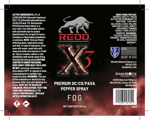 REDD X3 16 oz. Fog