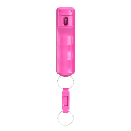 REDD, X3  OC/CS/PAVA Pepper Spray | Pink Hardshell, Quick Release Key Ring & UV Marking Dye | Flip Top Focused Stream (1/2 oz)