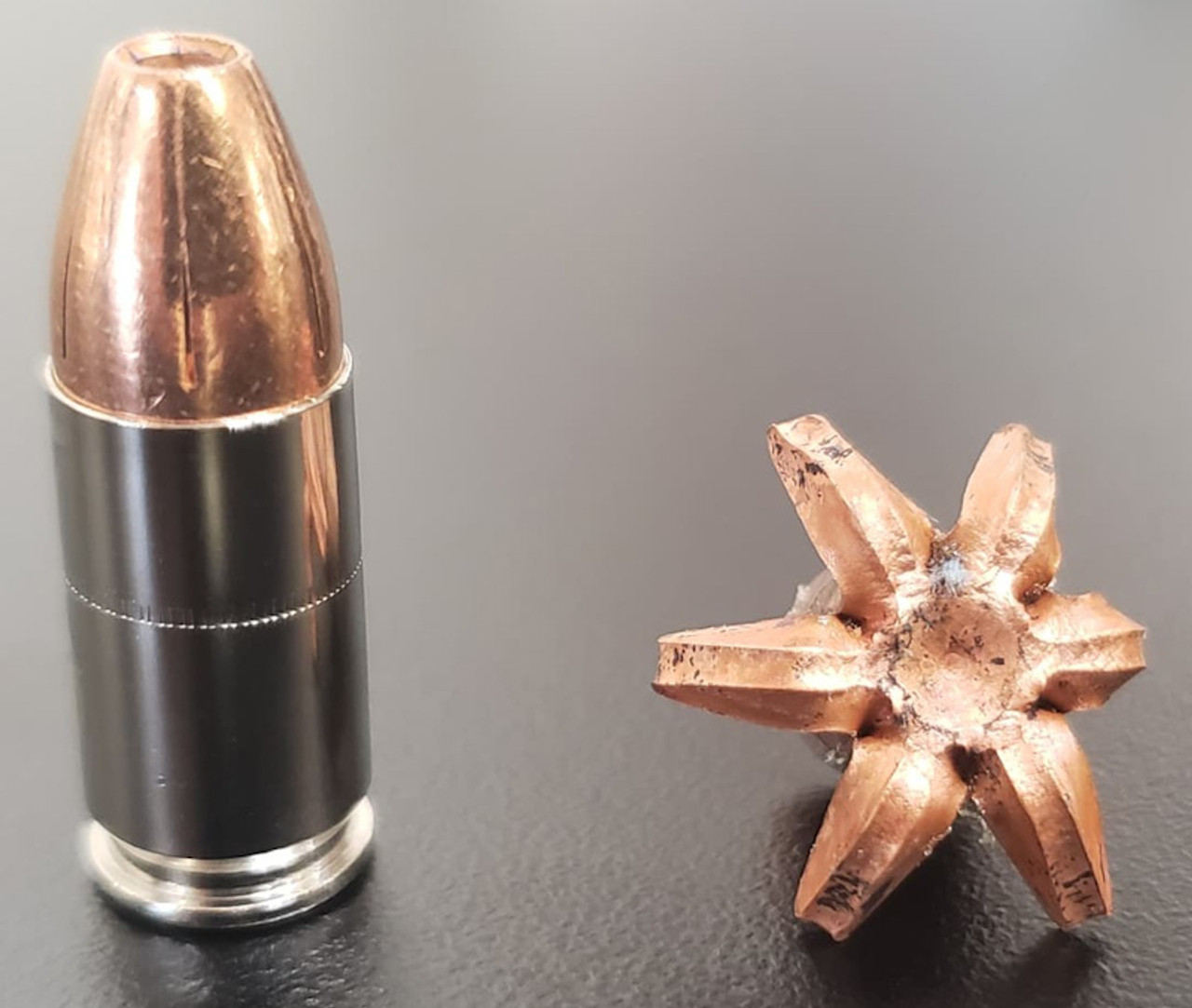 9mm Luger 115 gr +P TCX  (Total Copper X-panding) Solid Copper Defensive Ammunition (50 pack)