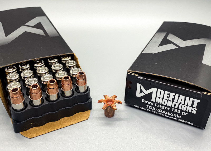 9mm Luger 135 gr Total Copper X-panding-SUBSONIC (TCX-S) - Defiant