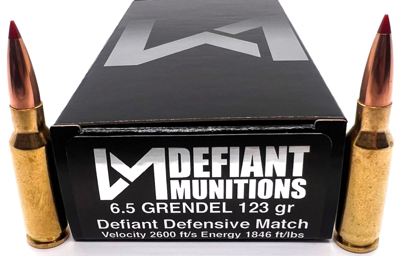 6.5 GRENDEL 123gr Defiant Defensive Match