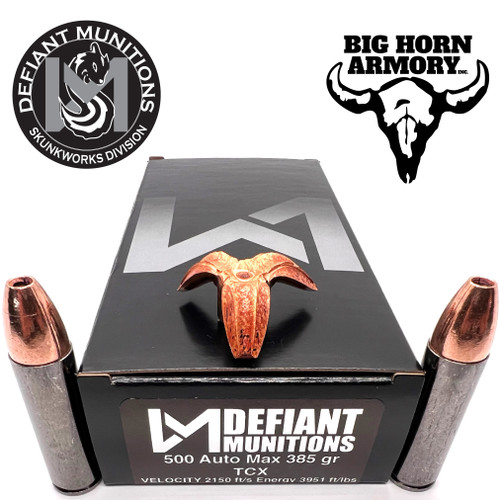 385gr 500 AutoMag Total Copper X-panding, Big Horn Armory