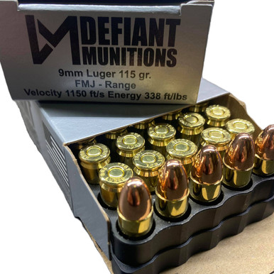 9mm Luger 115gr FMJ – 50rd
